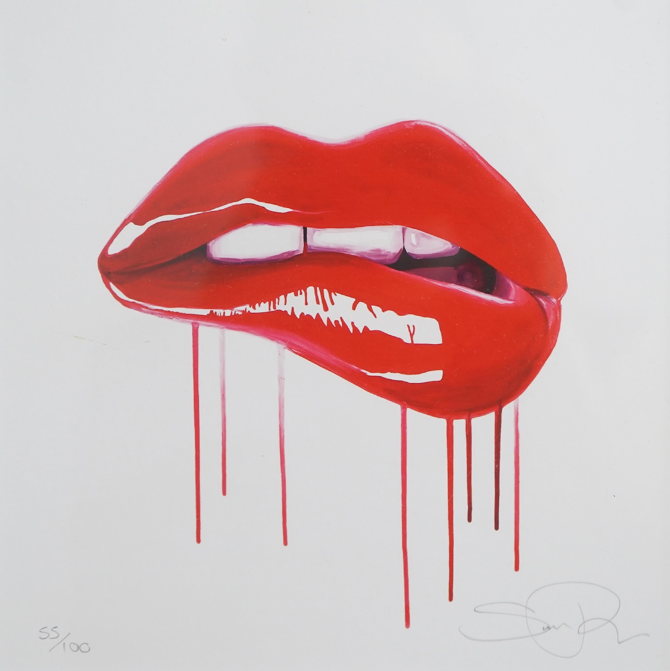 Sara Pope (b.1973), 'Influencer', signed in pencil, limited edition 55/100, colour print, 19 x 19cm